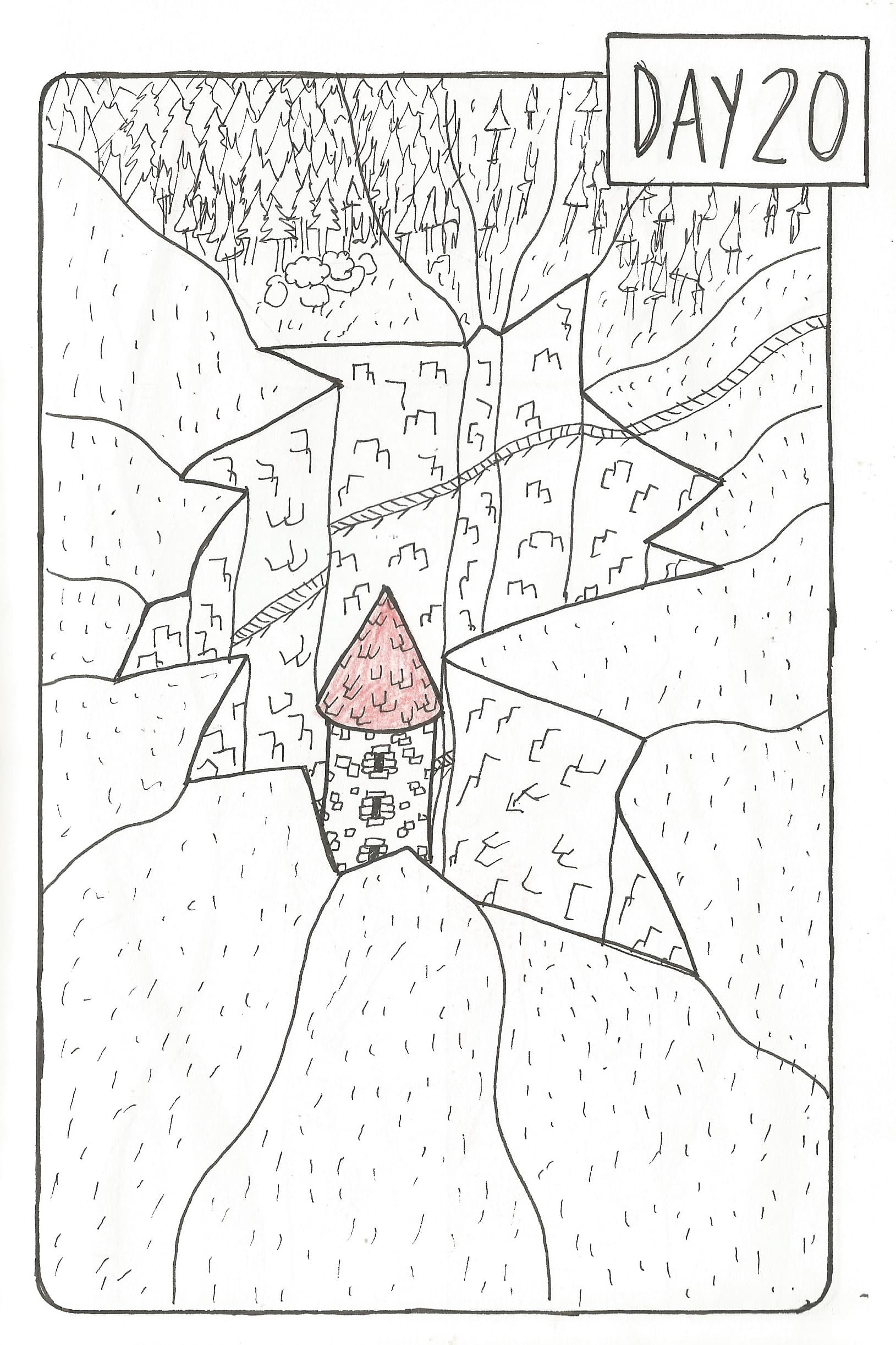 Inktober 2018 — Precipicio Del Bosque Sagrado