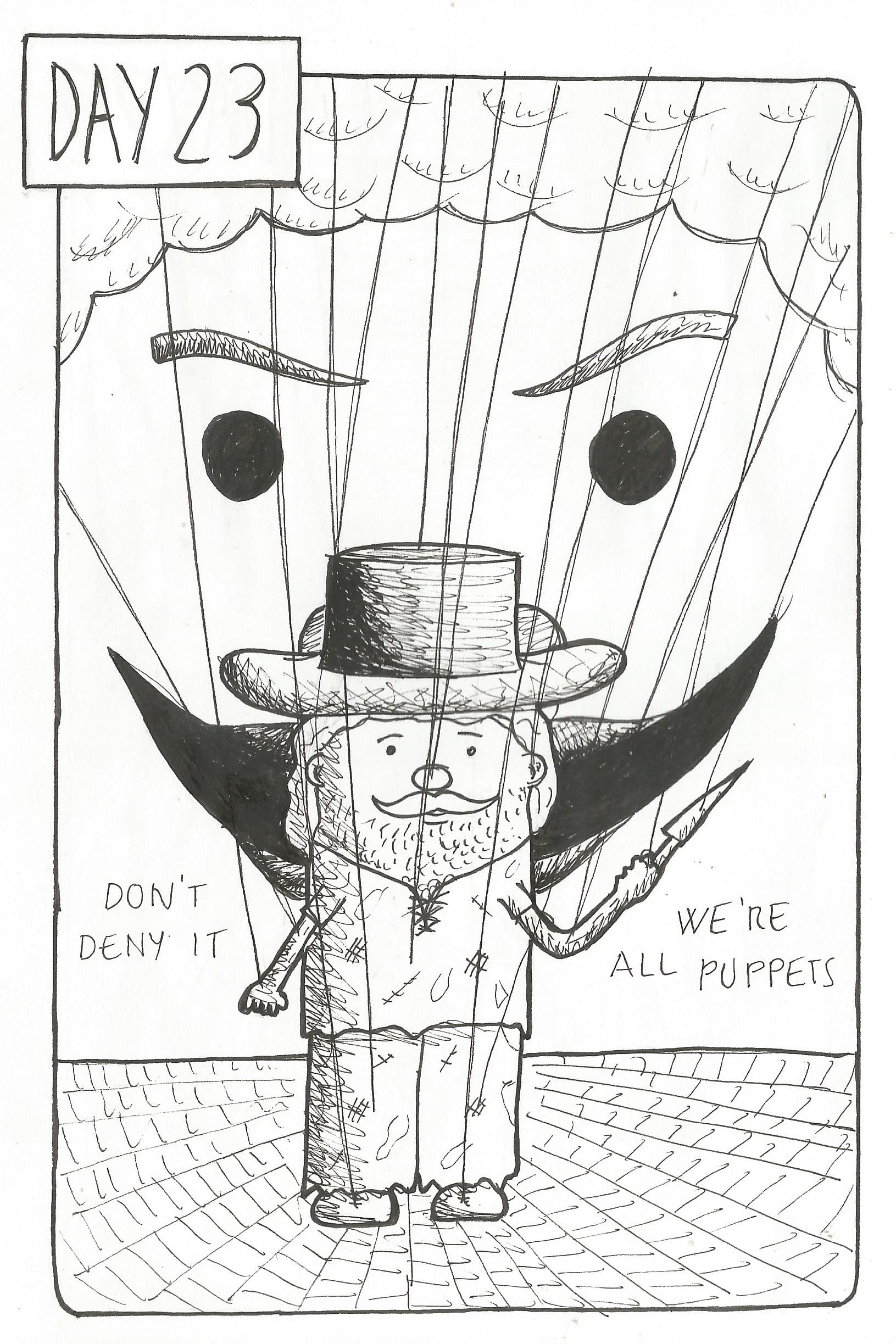 Inktober 2018 — We_re All Puppets