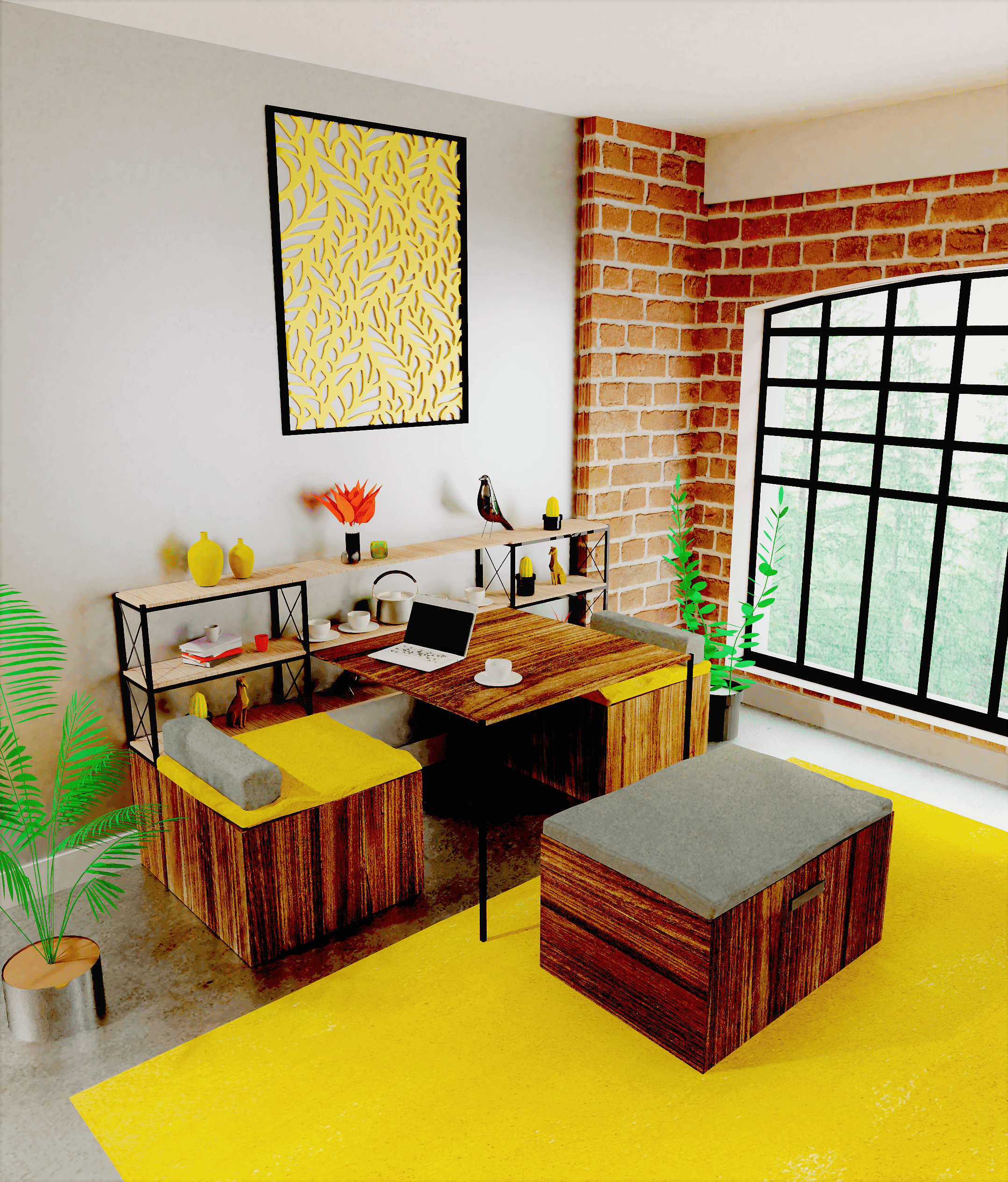 Zizeilu โ table unfolded in use